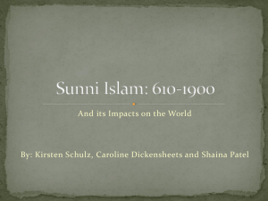 Sunni Islam: 610-1900 - Fulton County Schools
