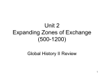 Unit 2 Expanding Zones of Exchange