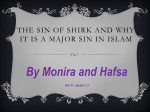 The sin of shirk and why it is a major sin in Islam