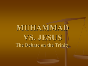 MUHAMMAD VS. JESUS Which One Is the Way to Eternal Life?