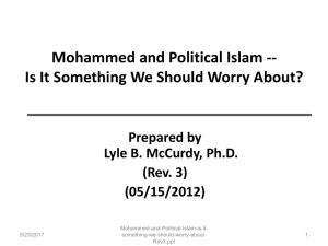 Political Islam -- Is it something we should worry