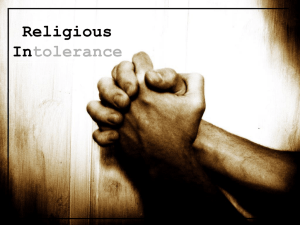 Religious Intolerance