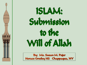 Islam-Submission to Allah