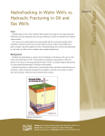 aper Hydrofracking in Water Wells vs. Hydraulic Fracturing in Oil and Gas Wells