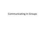 Communicating In Groups - Mid