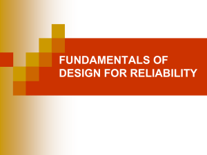 fundamentals of design for reliability