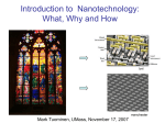 Nanotechnology overview by Mark Tuominen