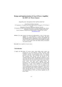 Design and Implementation of Class B Power Amplifier for 5kW