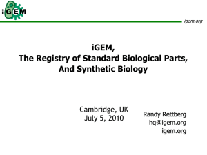 Cambridge Presentation July 2010 - Registry part