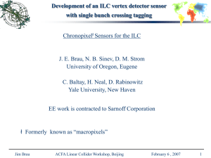 Development of an ILC vertex detector sensor with single bunch