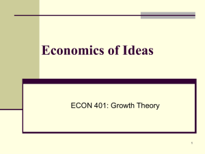 Economics of Ideas