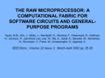 The Raw Microprocessor