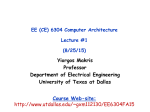 Lecture 1 - The University of Texas at Dallas