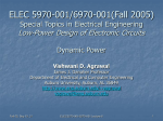 Lecture 6: Dynamic Power