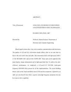 ABSTRACT Title of Document: ANALYSIS AND DESIGN OF HIGH-SPEED