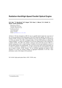 Radiation-Hard/High-Speed Parallel Optical Engine  K.K. Gan, P. Buchholz,