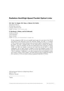 Radiation-Hard/High-Speed Parallel Optical Links  K.K. Gan
