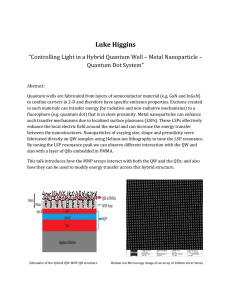 Luke Higgins Quantum Dot System”