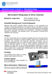 Nanoimprint lithography of active materials Nanotechnology Soft Matter Research supervisor