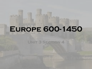 Europe 600-1450 - Hinzman`s AP World History & Honors World