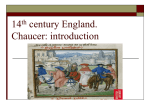 Intro to Chaucer and the Tales