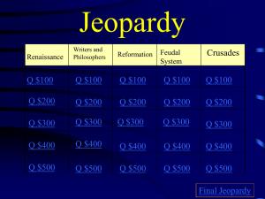 Final Exam Jeopardy 2