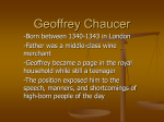 Geoffrey Chaucer