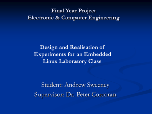 Final Year Project Electronic & Computer Engineering