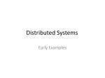 Distributed Systems - The University of Alabama in Huntsville