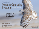 Chapter 7 Deadlocks