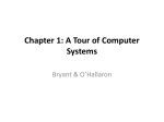 Chapter 1: A Tour of Computer Systems