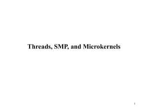 3 Threads SMP Microkernel