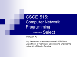 I/O Multiplexing and select() - Computer Science & Engineering