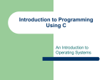 Introduction to Operating Systems - Seneca