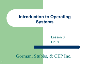 Introduction to Operating Systems