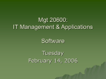 Mgt 20600: IT Management