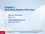 Chapter 2 Operating System Overview