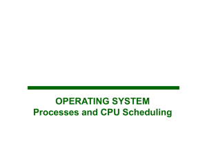 Processes and CPU Scheduling