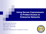 Secure coprocessors - University of Pittsburgh