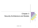 Security Architecture - Department of Computer Science