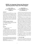 VIREOS: An Integrated, Bottom-Up, Educational Operating Systems Project with FPGA Support