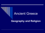 Ancient Greece Geography and Religion