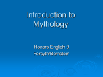 Introduction to Greek Mythology