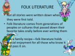 FOLK LITERATURE