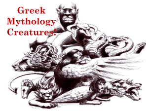 Greek Mythology Monster Powerpoint