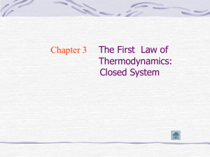 Chapter2 The First Law of Thermodynamics