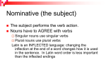 Nominative Case