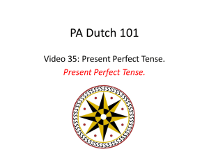 Present Perfect Tense