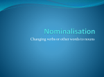 Nominalisation
