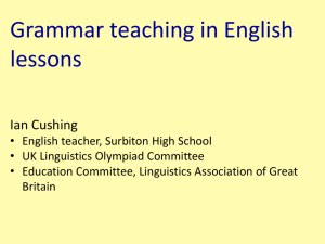 How to teach grammar?